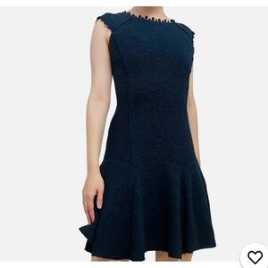 Rebecca Taylor Stretch Boucle Tweed Dress